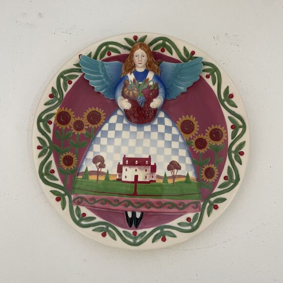 Jim Shore Heartwood Creek Fall ANGEL Collector Plate Country Farmhouse Decor - Picture 1 of 8